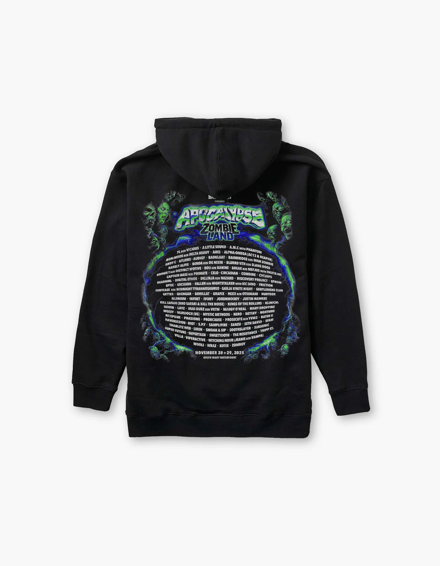 Apocalypse 2025 Lineup Hoodie - Image 2
