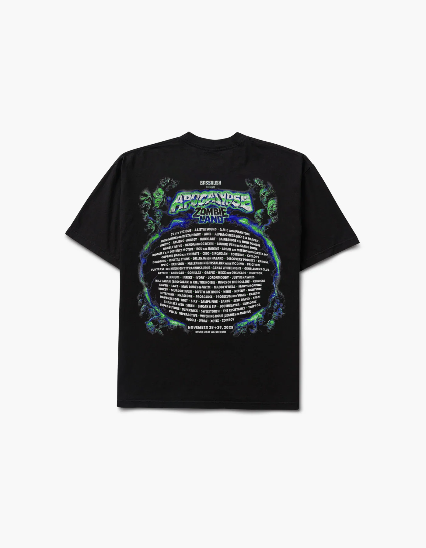 Apocalypse 2025 Lineup Short Sleeve Tee - Image 2