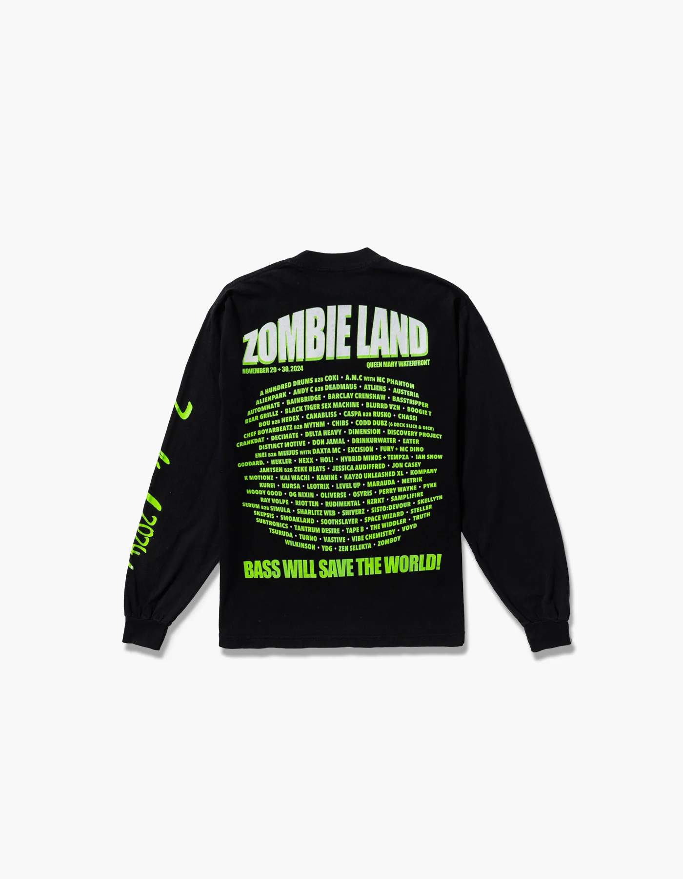 Apocalyptic 2024 Lineup Long Sleeve Tee - Image 2