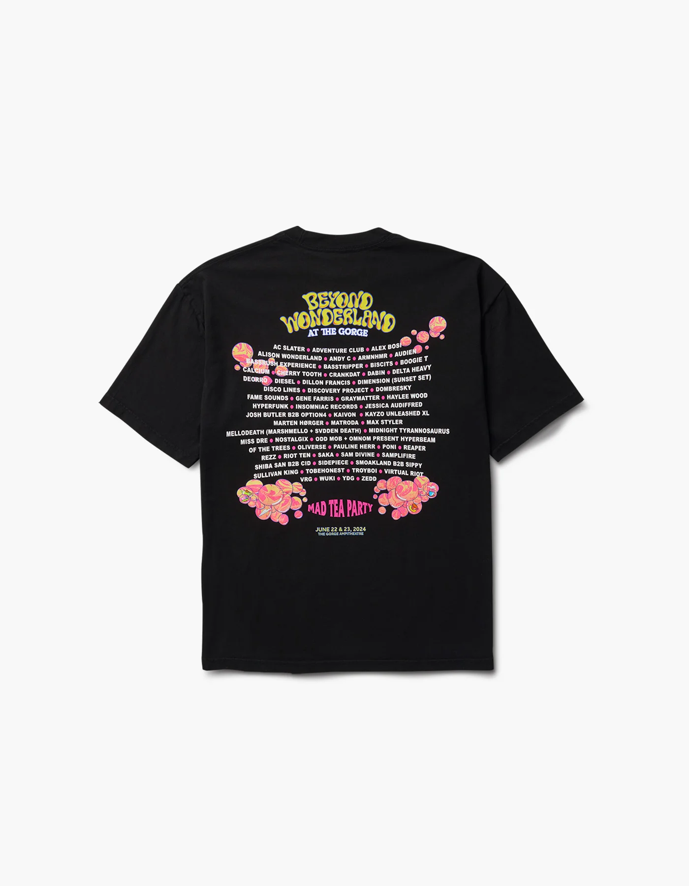 Beyond Wonderland Mad Caterpillar 2024 Lineup Tee - Image 2
