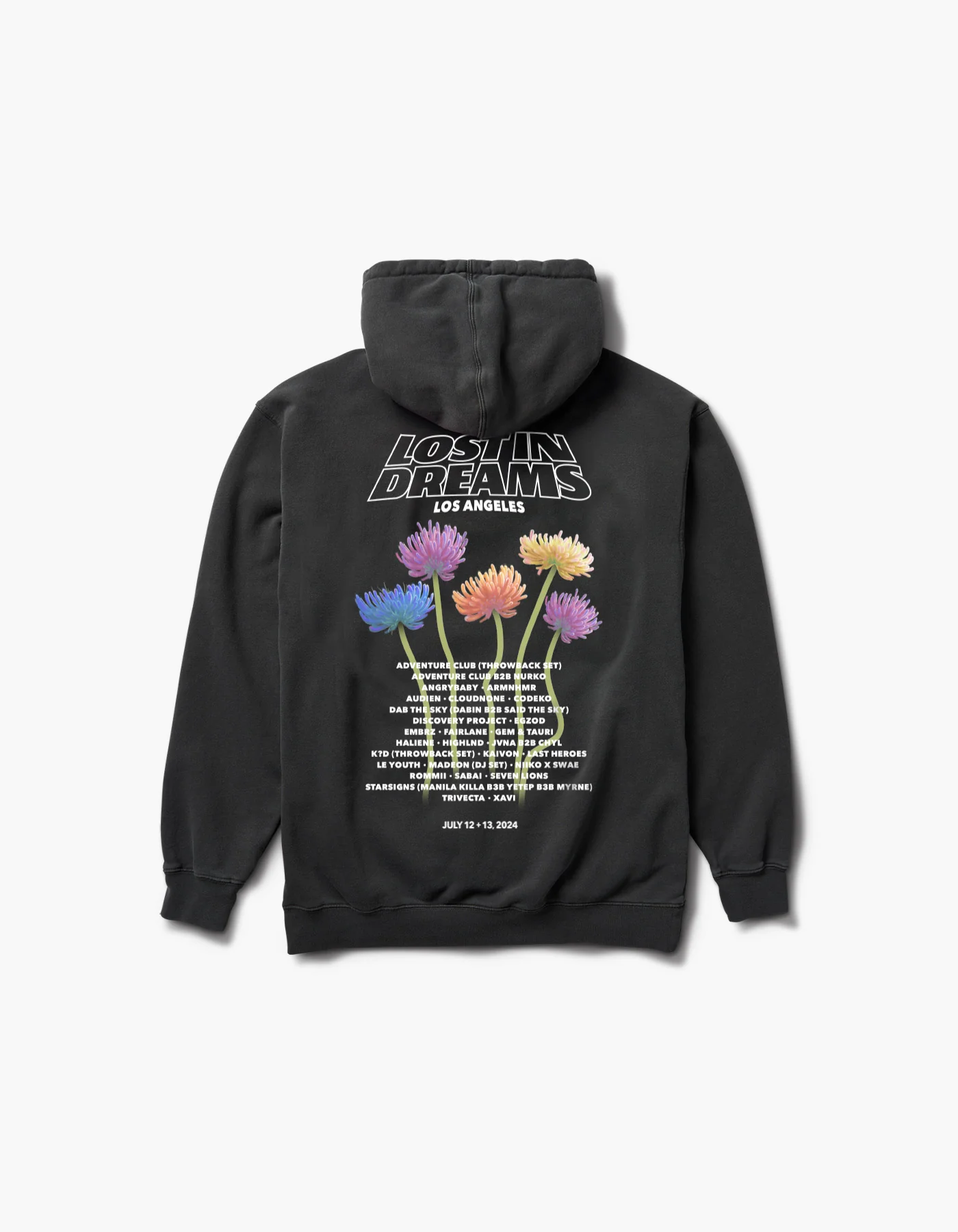 Blooming Tie Dye 2024 Lineup Hoodie - Image 2