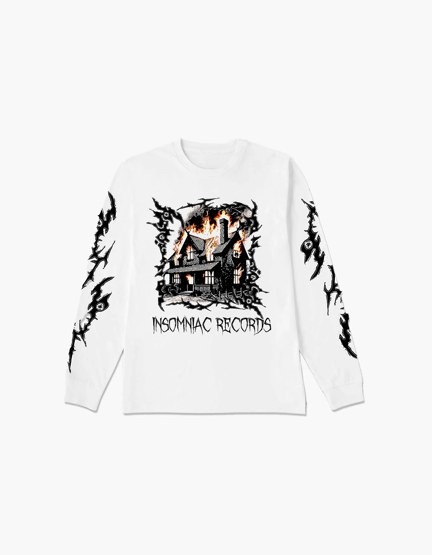 Burning House Beats Long Sleeve Tee