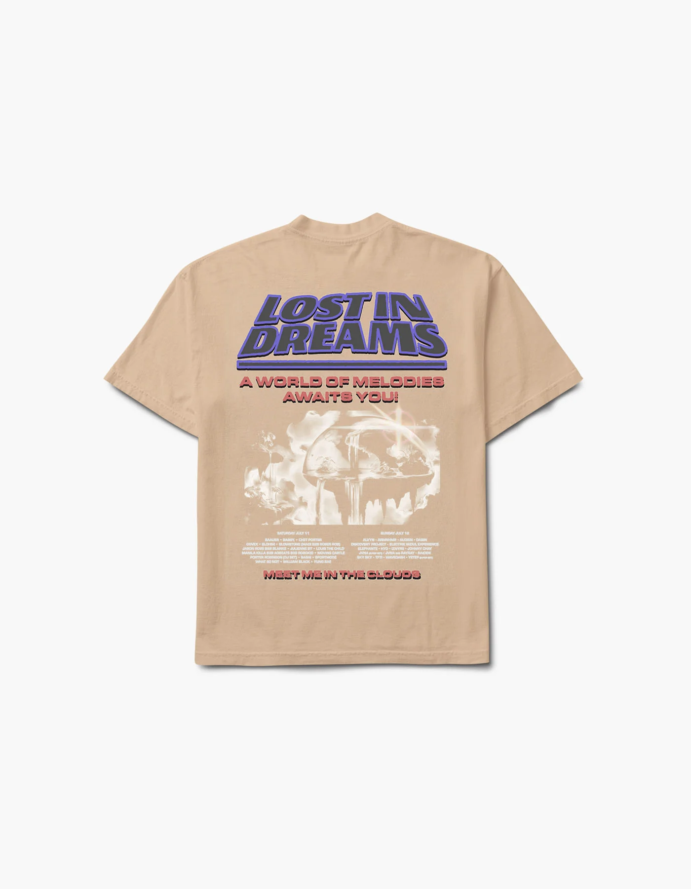 Lost in Dreams Cloud Meet 2026 Lineup Tee - Image 2