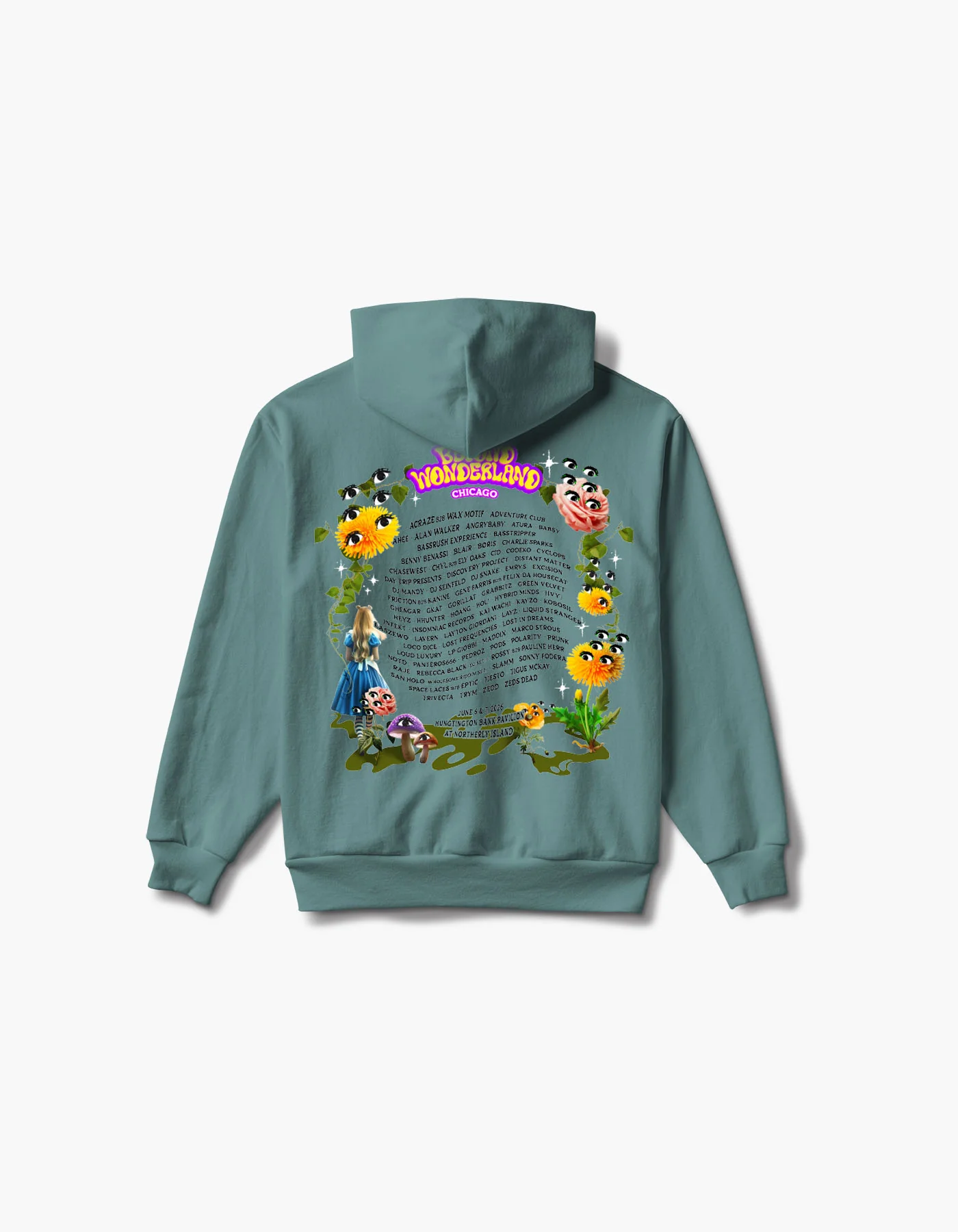 Curious Garden Chicago 2026 Lineup Hoodie - Image 2