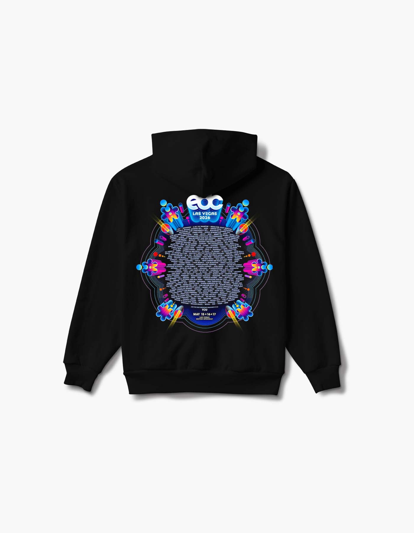 EDC Kinetic Journey 2026 Lineup Hoodie - Image 2