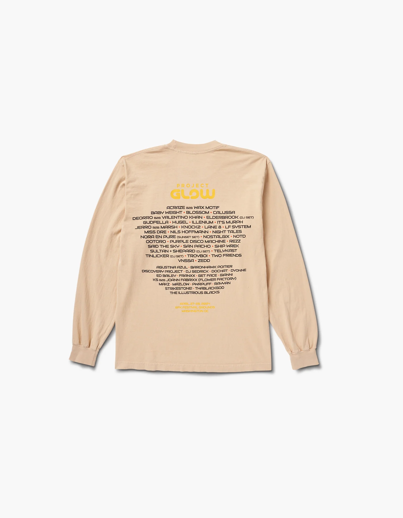 Glow Cityscape 2024 Lineup Long Sleeve Tee - Image 2