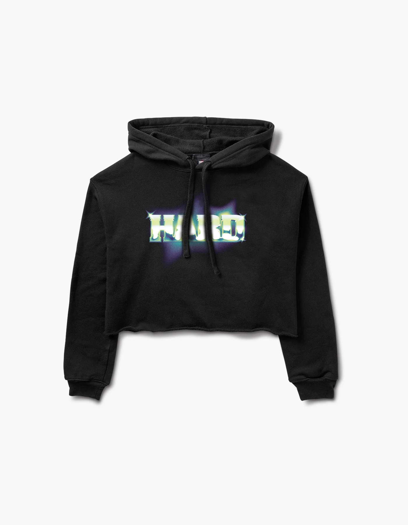 Hard Aura 2025 Lineup Crop Hoodie