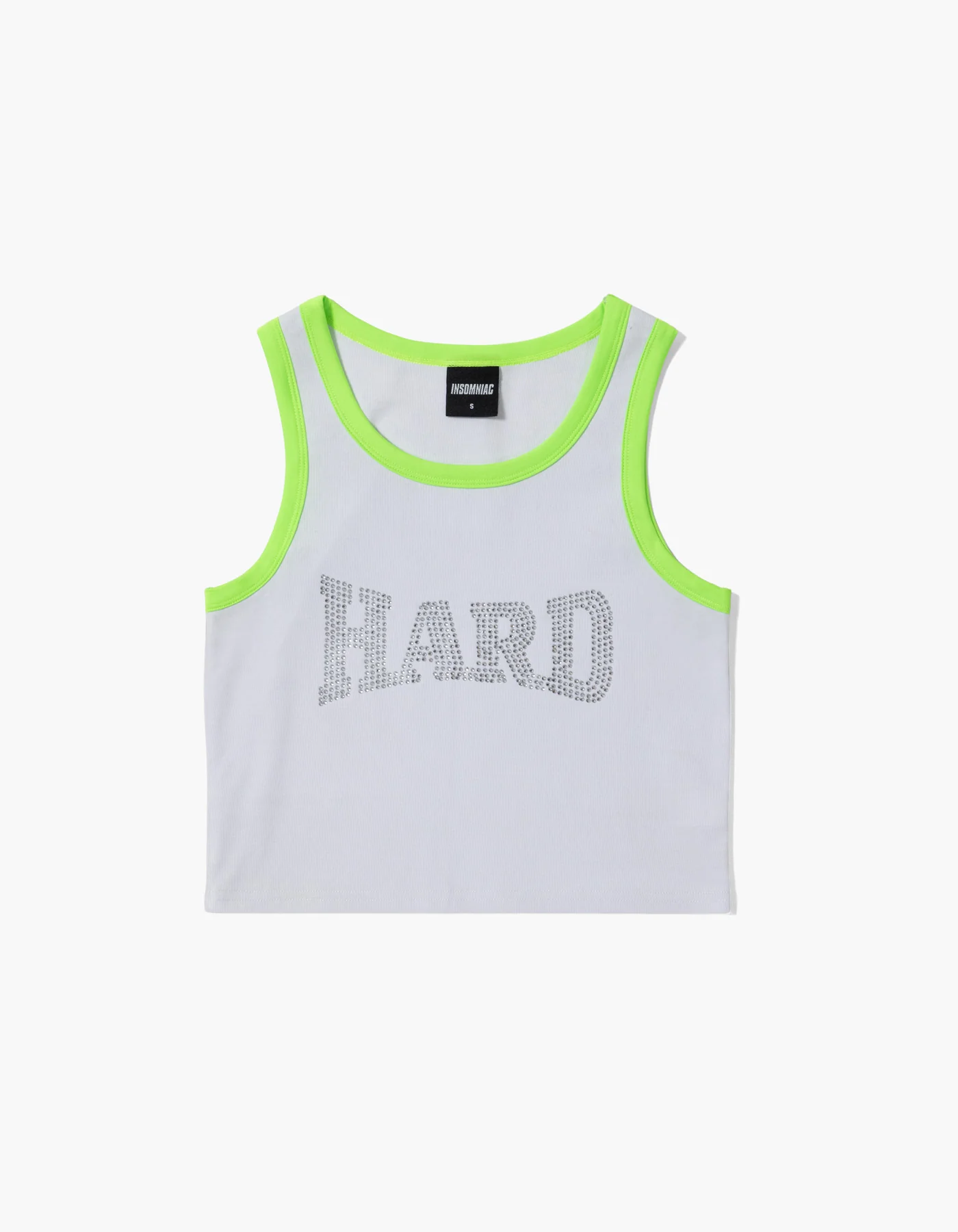 Hard High Neck Bedazzle Tank