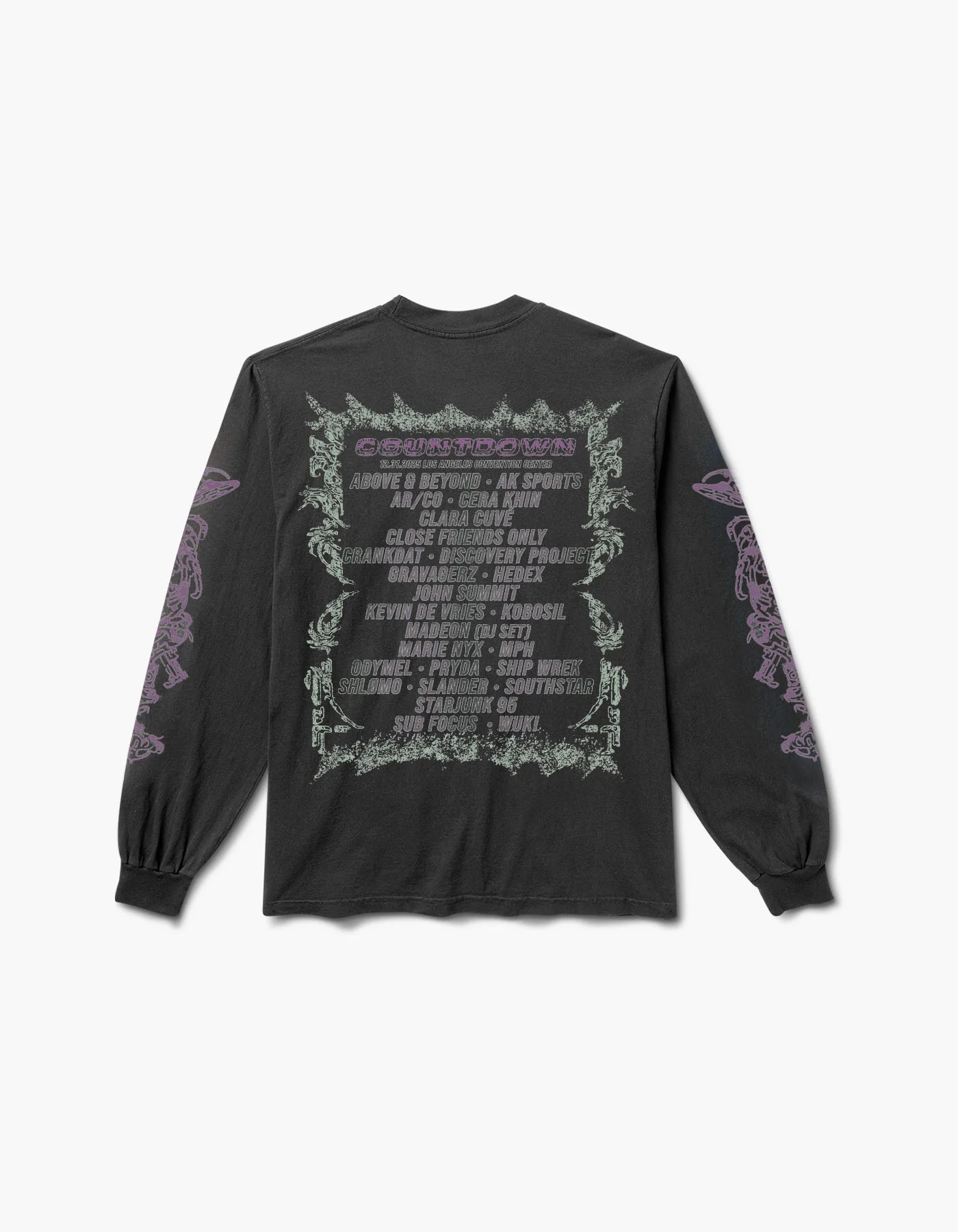 I Come In Peace 2025 Lineup Long Sleeve Tee - Image 2