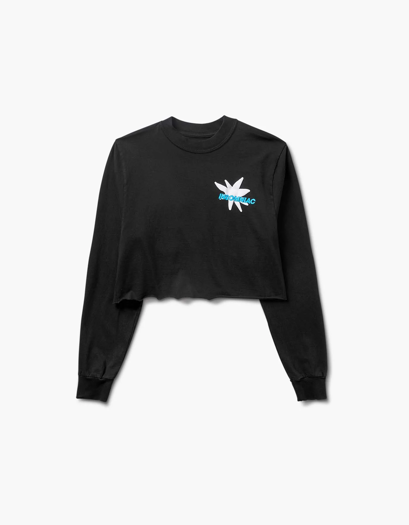 Insomniac Happy Memories Crop Long Sleeve Tee