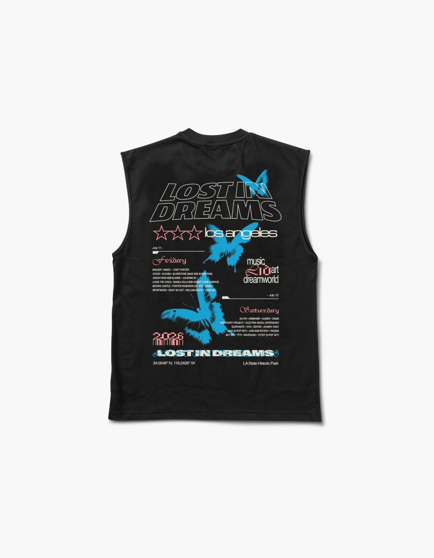 Lost in Dreams Flutter 2026 Lineup Muscle Tank - Image 2