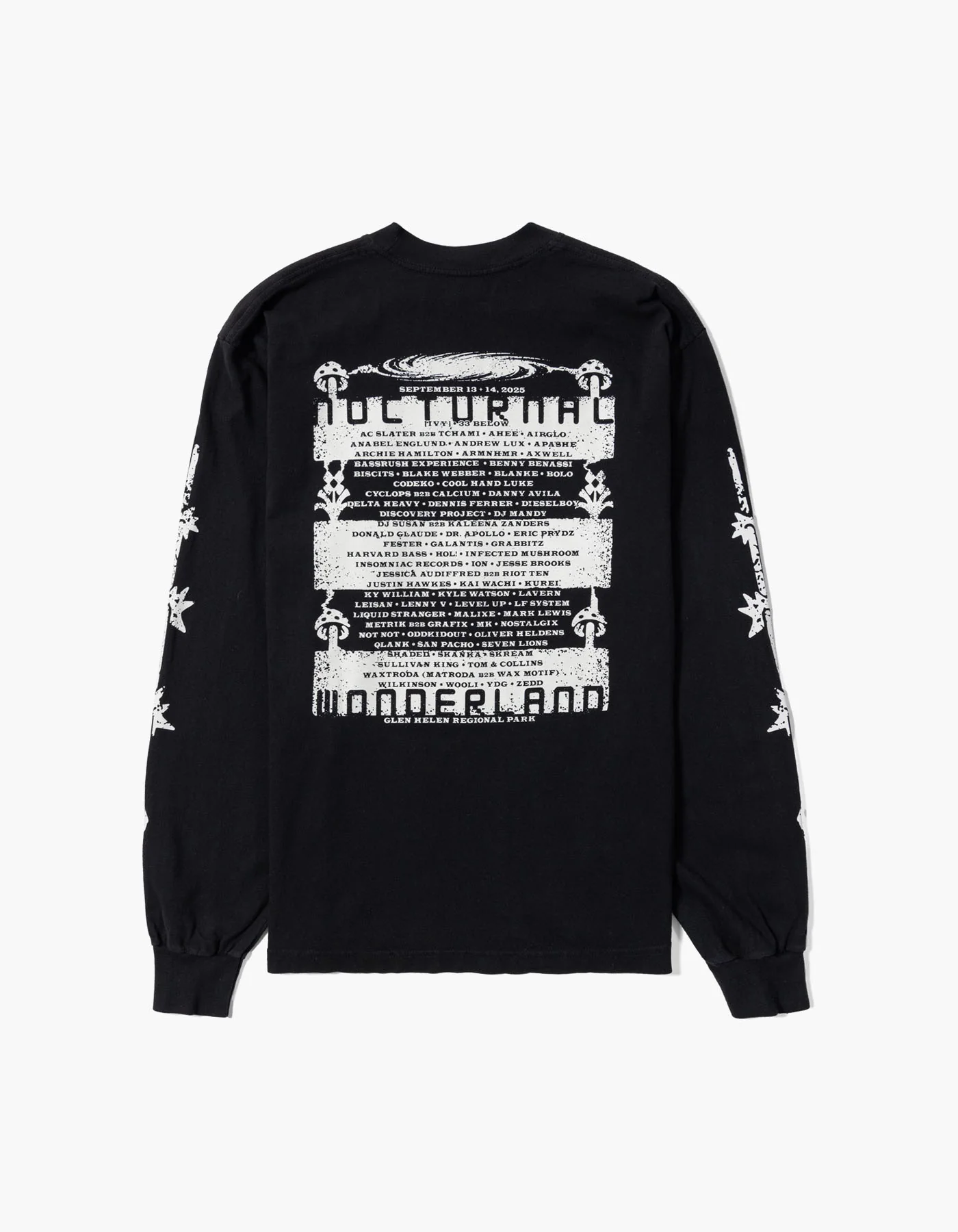 Night Echoes 2025 Lineup Long Sleeve Tee - Image 2