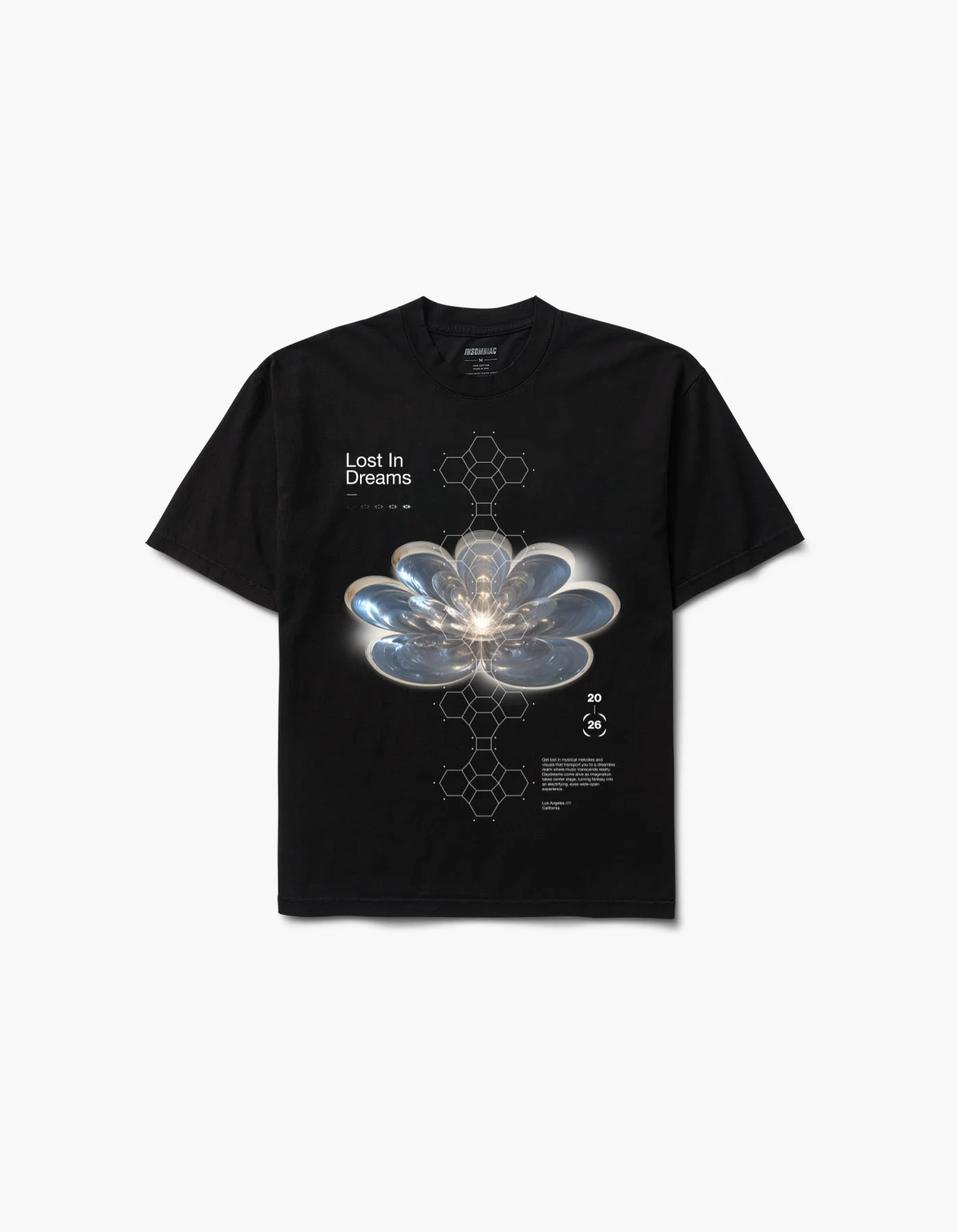 Lost in Dreams Organic Alchemy 2026 Lineup Tee