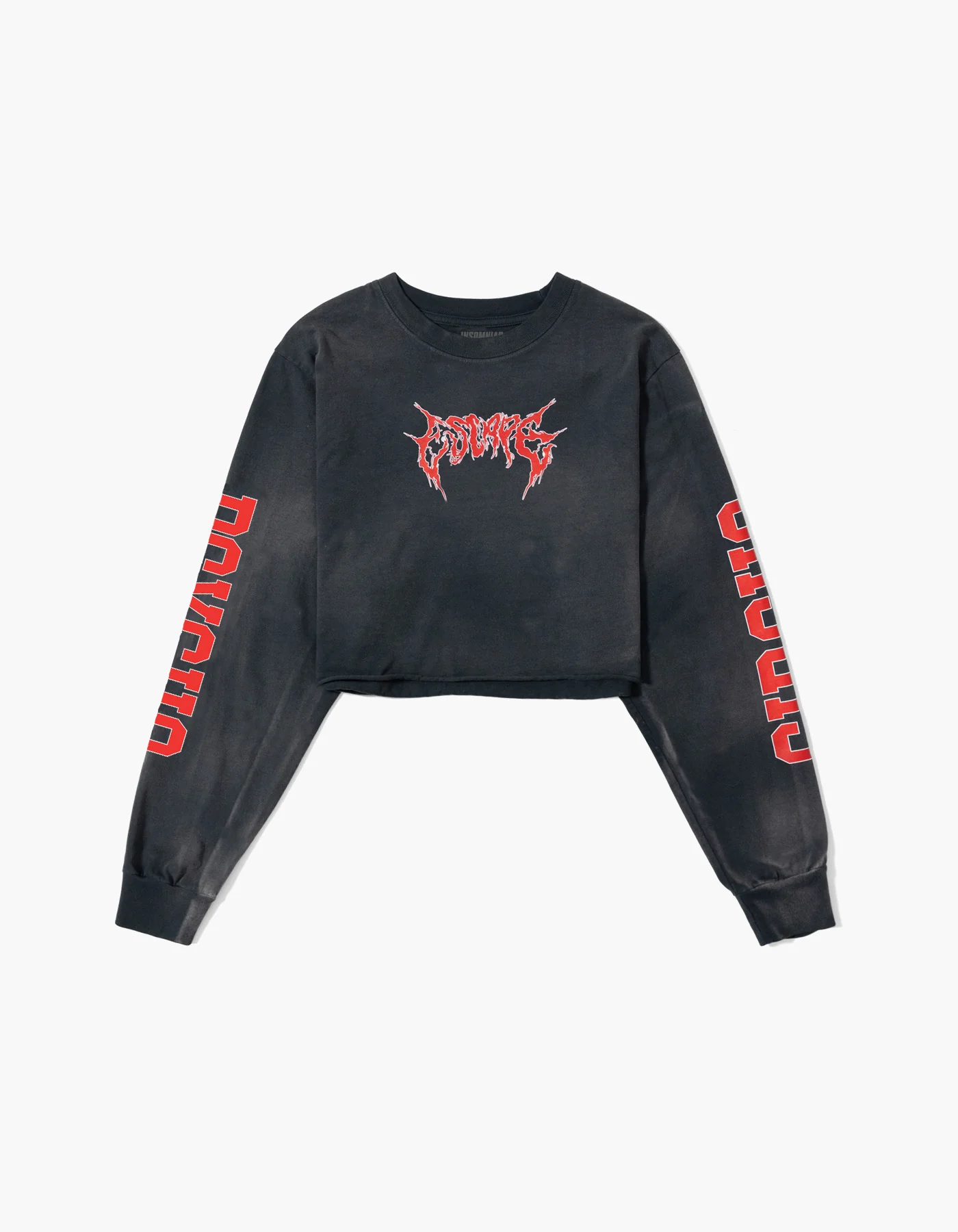 Psycho Collegiate Tie Dye Crop Long Sleeve Tee