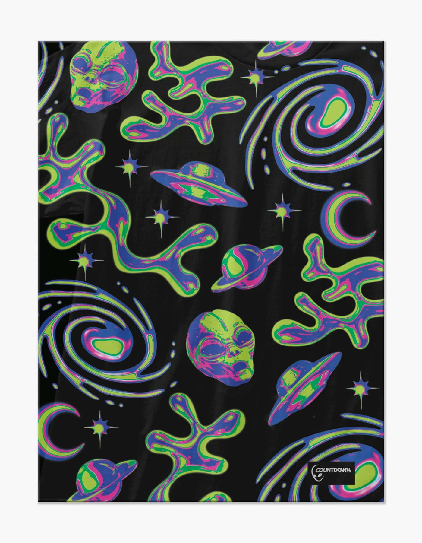 Space Heads Plush Blanket