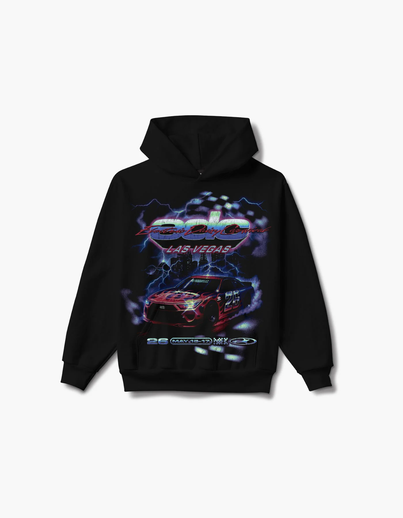 EDC 2026 Speedway Thunder Lineup Hoodie
