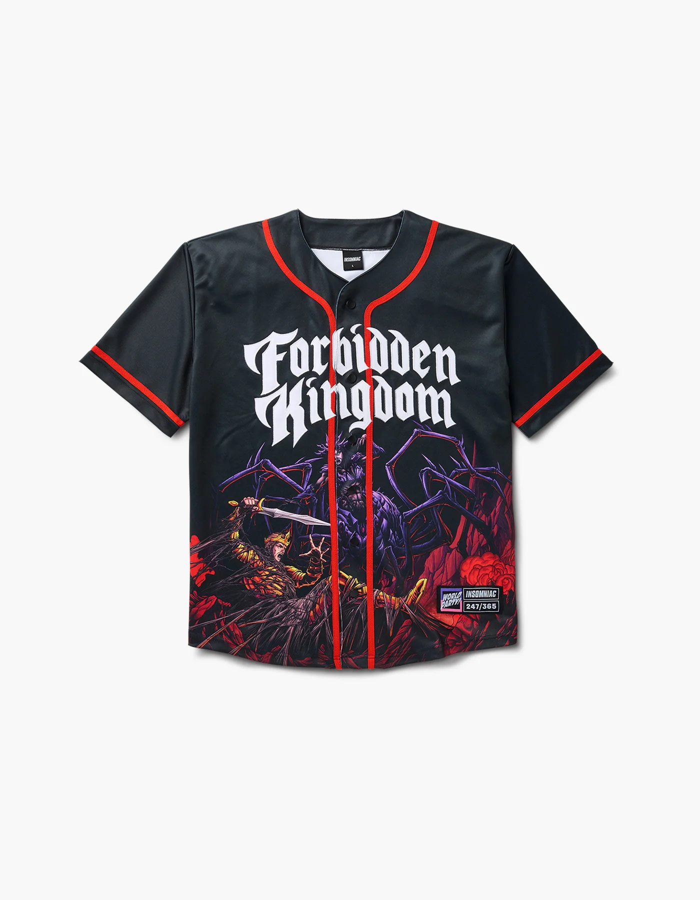Forbidden Kingdom Spider Zone Baseball Jersey