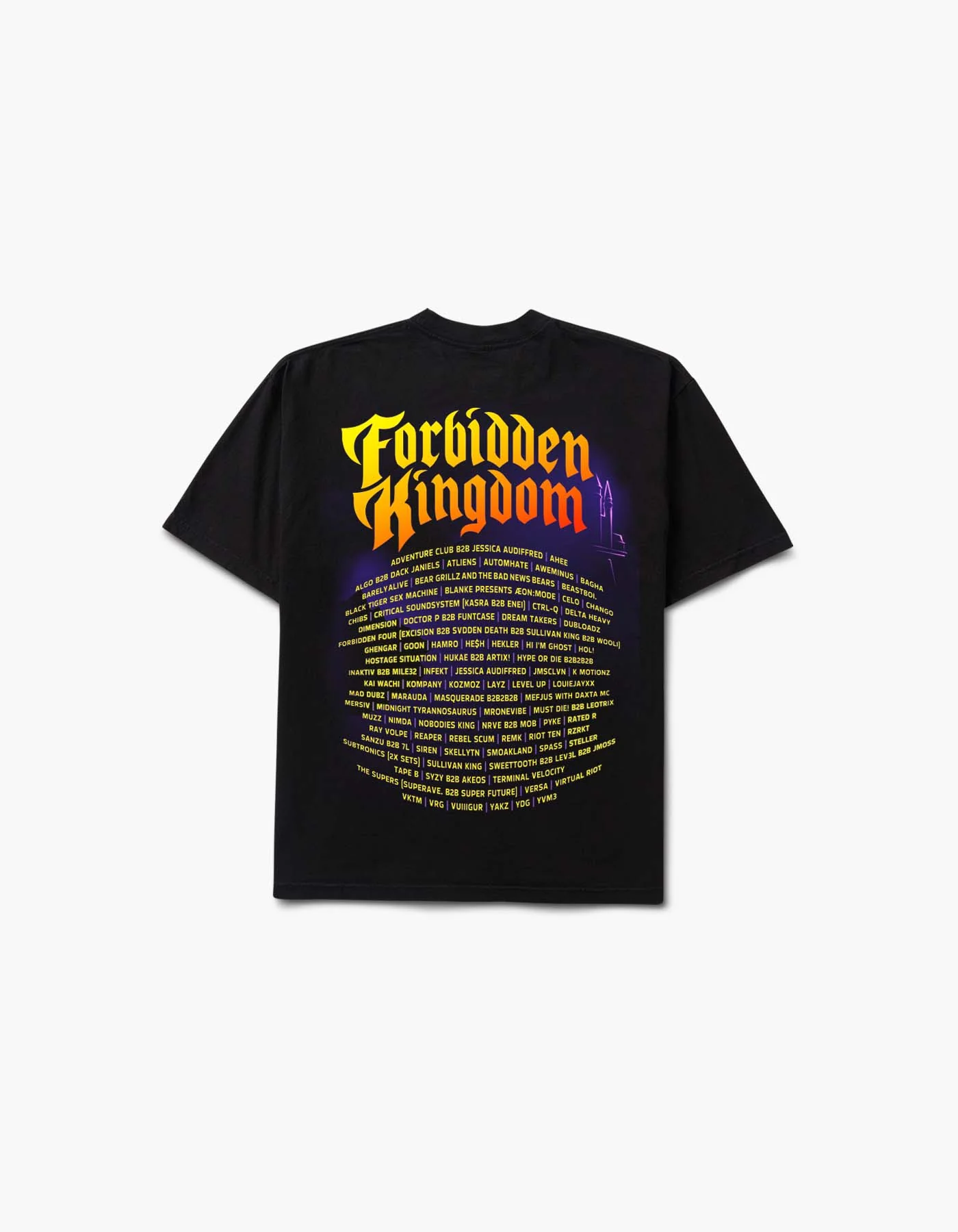 Forbidden Kingdom Spider Zone 2024 Lineup Short Sleeve Tee - Image 2