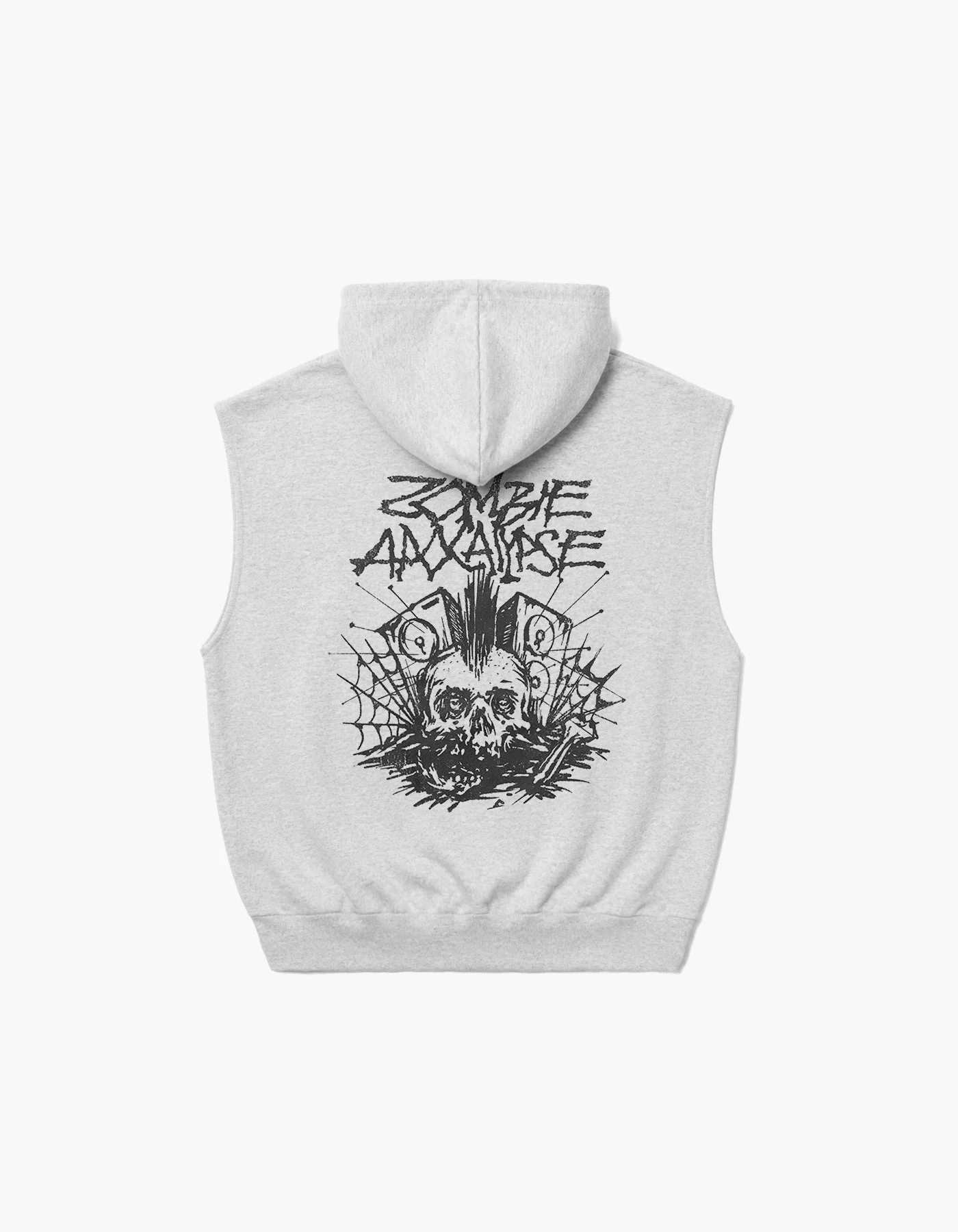 Zombie Apocalypse Bass Sleeveless Hoodie - Image 2