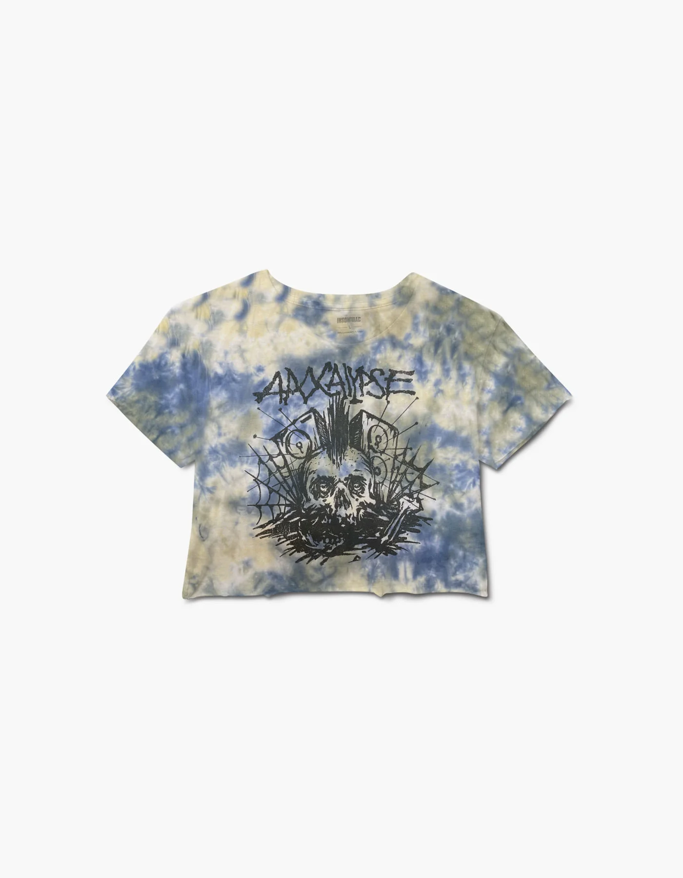Zombie Apocalypse Bass Tie Dye Crop Short Sleeve
