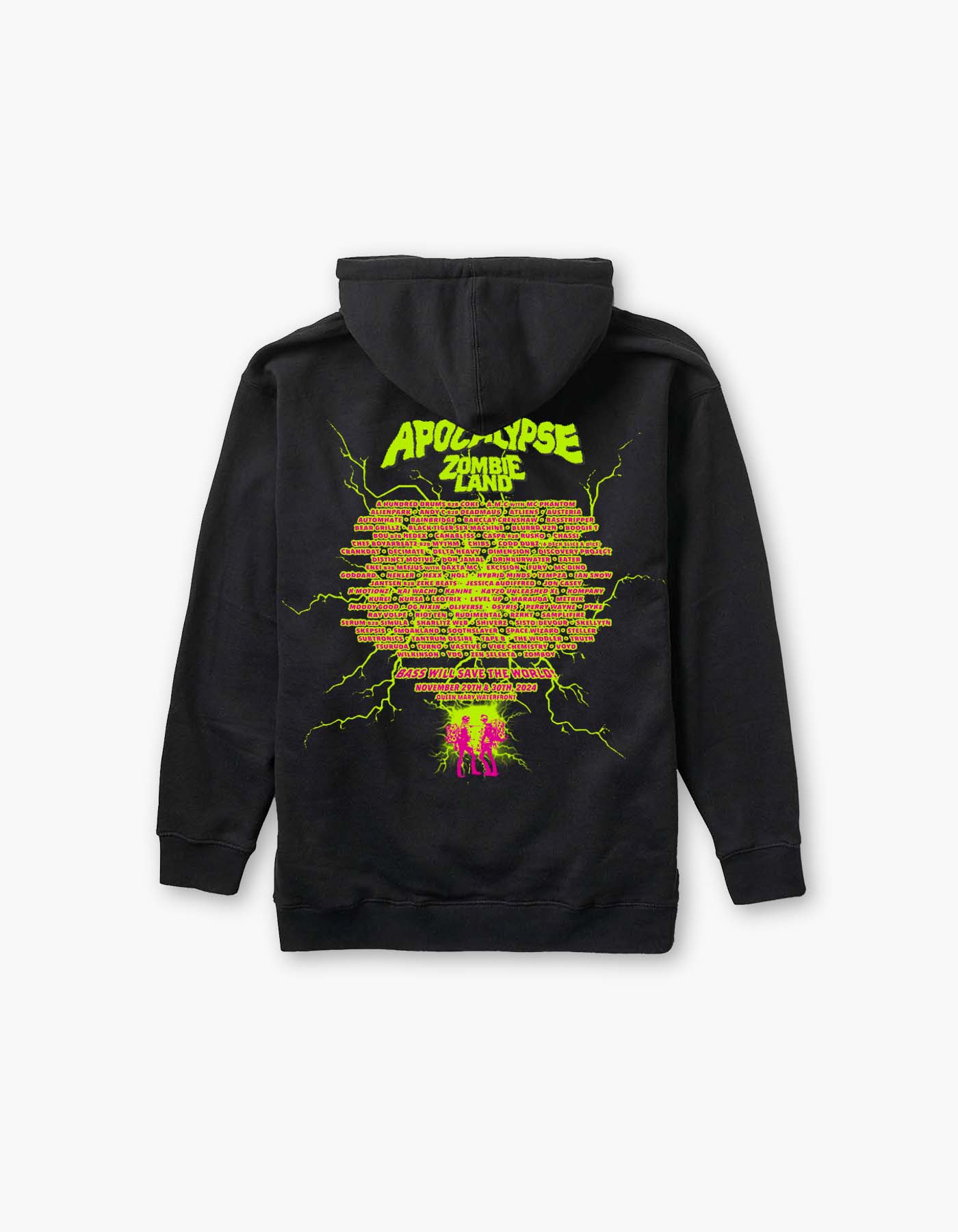 Zombie Electric 2024 Lineup Hoodie - Image 2